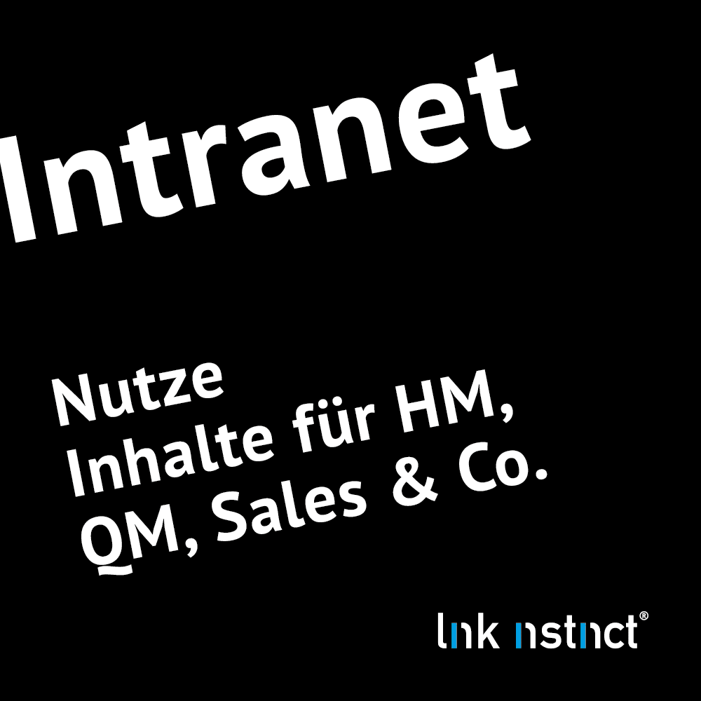 Die link instinct Methode - Deliver - Intranet